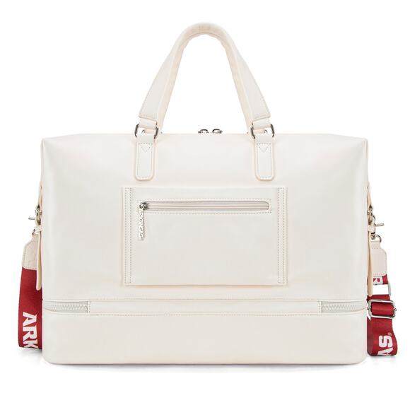 U Arkansas Razorbacks Light Beige Duffle Travel/Gym Bag *Brand NEW w/ Tags* - Picture 7 of 9